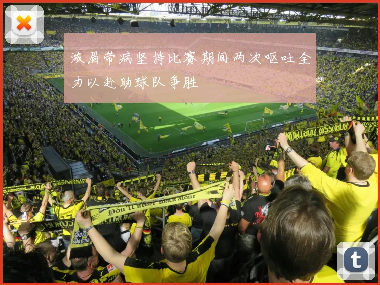 浓眉带病坚持比赛期间两次呕吐全力以赴助球队争胜